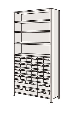 【直送品】 サカエ 物品棚ＬＥＫ型樹脂ボックス LEK2121-30T (204305) 【特大・送料別】