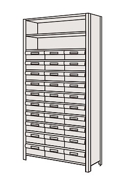 【直送品】 サカエ 商いもの棚LEK型脂ボックス席 LEK2123-30T (204307) 【特大・貨物輸送別】 家具、インテリア-スチールラック本体-スチールラック