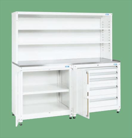 【直送品】 サカエ ニューピットイン ワーキングシステム(作業台タイプ) PNH-RC18W (250583) 【大型】
