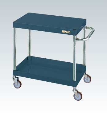 【直送品】 サカエ CSパール手押し車(軽さ手あい・直進釣り合い金具付) CSP-6062LYNUD (320581) 【大型】 スチールラック-スチールラック本体