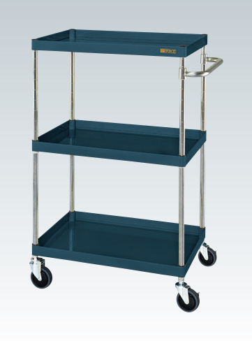 【直送品】 サカエ CSパールワゴン(中量タイプ・直進安定金具付) CSP-75123YSED (323636) 【大型】