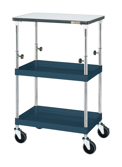 サカエ CSパールワゴン(高さ調整タイプ・天板付) TCSP-6082TPSED (326539)