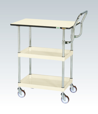 【直送品】 サカエ CSパールワゴン(中量・天板付・ハイタイプ取手) CSP-7582PHTNUI (327564) 【大型】