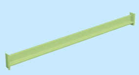 【直送品】 サカエ RKラック用オプションビーム RK-15KB (670353) 【送料別】