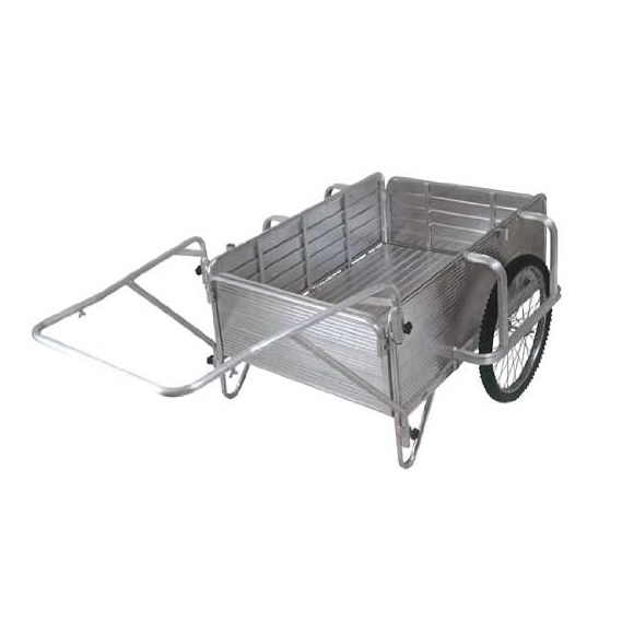 昭和ブリッジ アルミ折り畳みリヤカー SMC-3-OD 日本製 直送品】 昭和ブリッジ オールアルミ製折りたたみ式リヤカー SMC-3