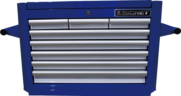 専用ベージ 直送品】 SIGNET(シグネット) トップツールチェスト (ブルー&ホワイト