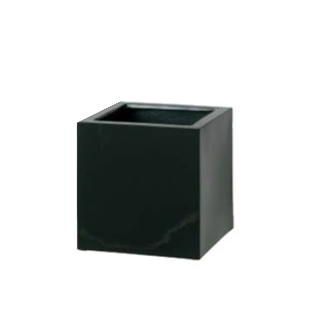 【直送品】 タカショー キューブポット エカール(大) ブラック COP-09LBK (36527200) 【大型】