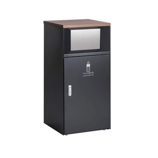 【直送品】 テラモト トラッシュボックスFT アーバングレー DS-189-514-8 ペットボトル用 【大型】