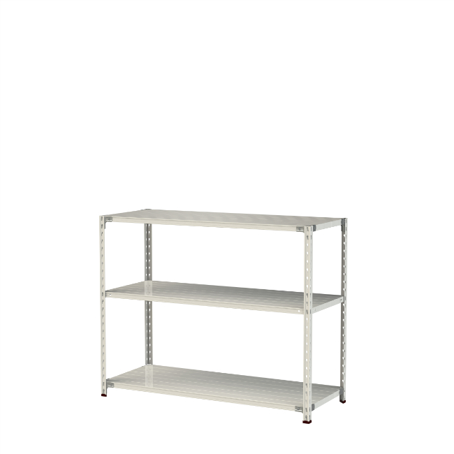 【直送品】 山金工業 軽さ仕合わせ(150kg/段) 1.5S4560-3W 【大型】 ラック、シェルフ、本棚-スチールラック