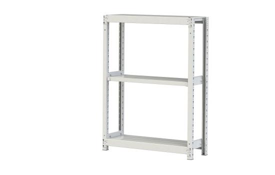 【直送品】 山金工業 ボルトレス軽中量ラック 200kg/段 単体 2S4330-3W 【大型】