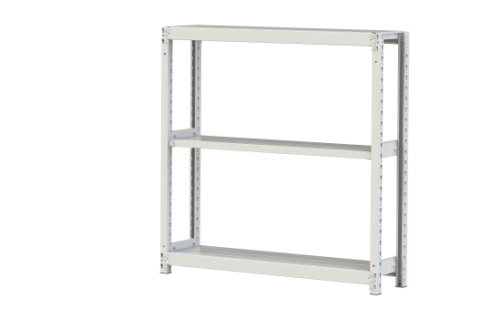 【直送品】 山金工業 ボルトレス軽中量ラック 200kg/段 単体 2S4430-3W 【大型】