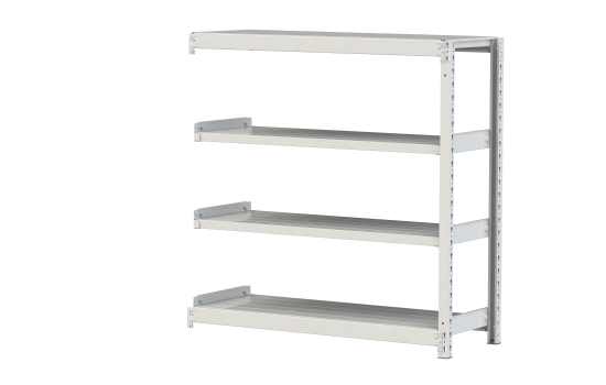 【直送品】 山金工業 ボルトレス軽中量ラック 200kg/段 連結 2S4445-4WR 【大型】