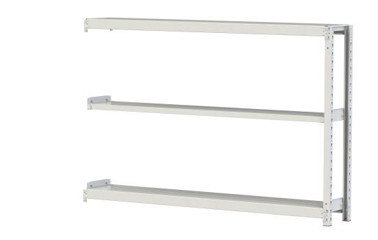 【直送品】 山金工業 ボルトレス軽中量ラック 200kg/段 連結 2S4630-3WR 【大型】