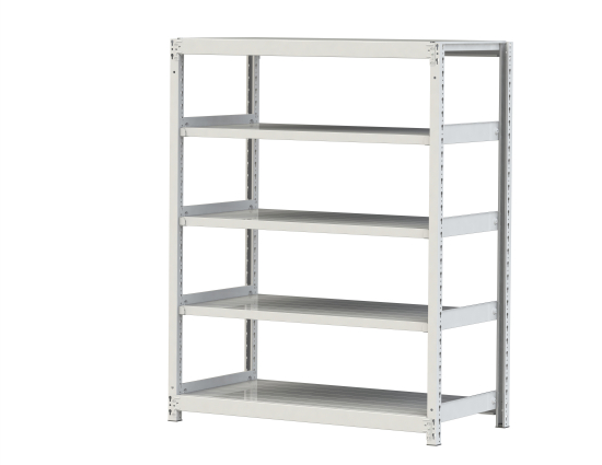 【直送品】 山金工業 ボルトレス軽中量ラック 200kg/段 単体 2S5460-5W 【大型】