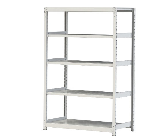 【直送品】 山金工業 ボルトレス軽中量ラック 200kg/段 単体 2S6460-5W 【大型】