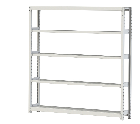【直送品】 山金工業 ボルトレス軽中量ラック 200kg/段 単体 2S6630-5W 【大型】
