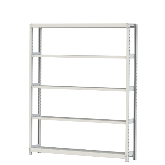 【直送品】 山金工業 ボルトレス軽中量ラック 200kg/段 単体 2S7630-5W 【大型】