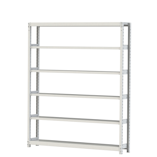 【直送品】 山金工業 ボルトレス軽中量ラック 200kg/段 単体 2S7630-6W 【大型】