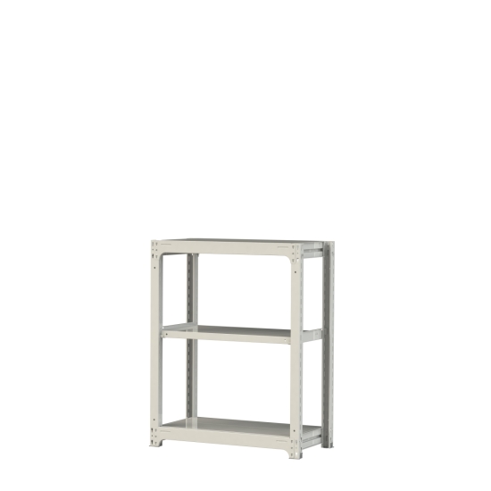 【直送品】 山金工業 ボルトレス中量ラック 300kg/段 単体 3S4348-3W 【大型】