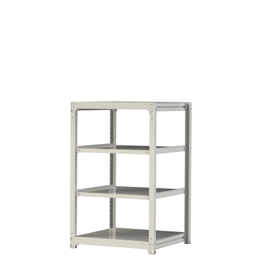 【直送品】 山金工業 ボルトレス中量ラック 300kg/段 単体 3S5391-4W 【大型】