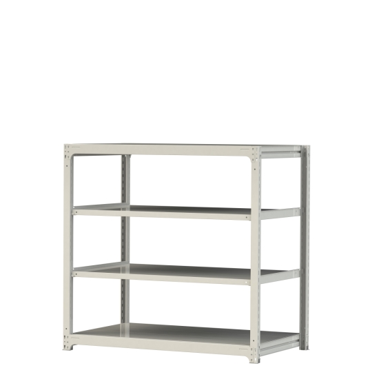 【直送品】 山金工業 ボルトレス中量ラック 300kg/段 単体 3S5591-4W 【大型】