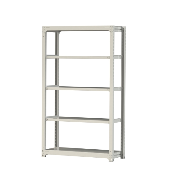 【直送品】 山金工業 ボルトレス中量ラック 300kg/段 単体 3S7448-5W 【大型】