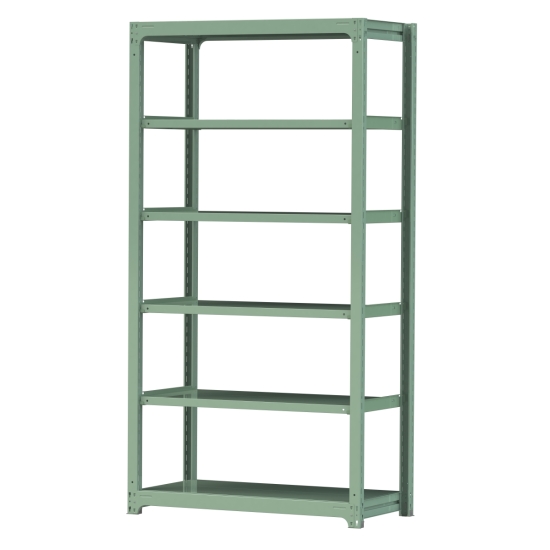 【直送品】 山金工業 ボルトレス中量ラック 300kg/段 単体 3S8462-6G 【大型】