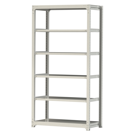 【直送品】 山金工業 ボルトレス中量ラック 300kg/段 単体 3S8462-6W 【大型】