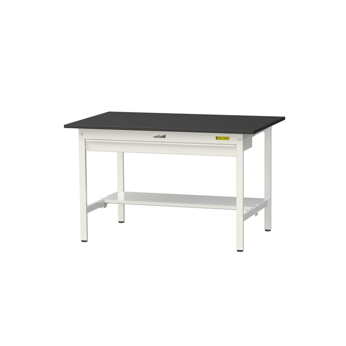 【直送品】 山金工業 実験台 耐薬品ケミテクト天板 ワイド引出し付 H740 SLK-1275WT-BKW 【大型】
