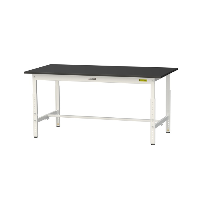 【直送品】 山金工業 実験台 耐薬品ケミテクト天板　高さ調整タイプ SLKA-1575-BKW 【大型】