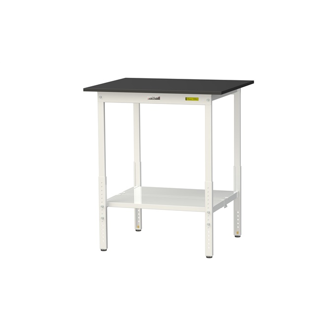 【直送品】 山金工業 実験台 耐薬品ケミテクト天板 高さ調整タイプ SLKAH-975TT-BKW 【大型】