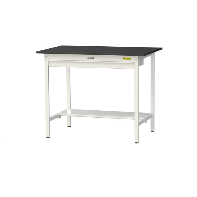 【直送品】 山金工業 実験台 耐薬品ケミテクト天板 ワイド引出し付 H950 SLKH-1275WT-BKW 【大型】