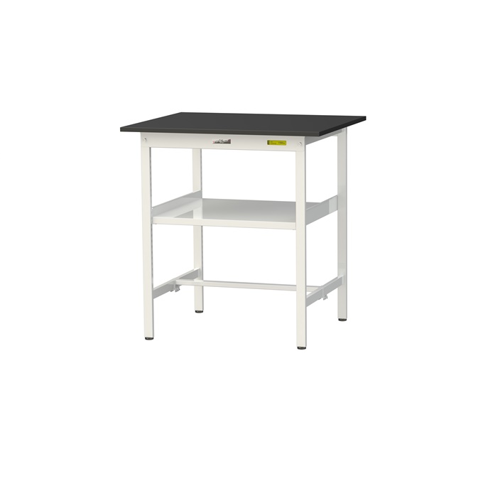 【直送品】 山金工業 実験台 耐薬品ケミテクト天板 中間棚板付 H950 SLKH-975F-BKW 【大型】