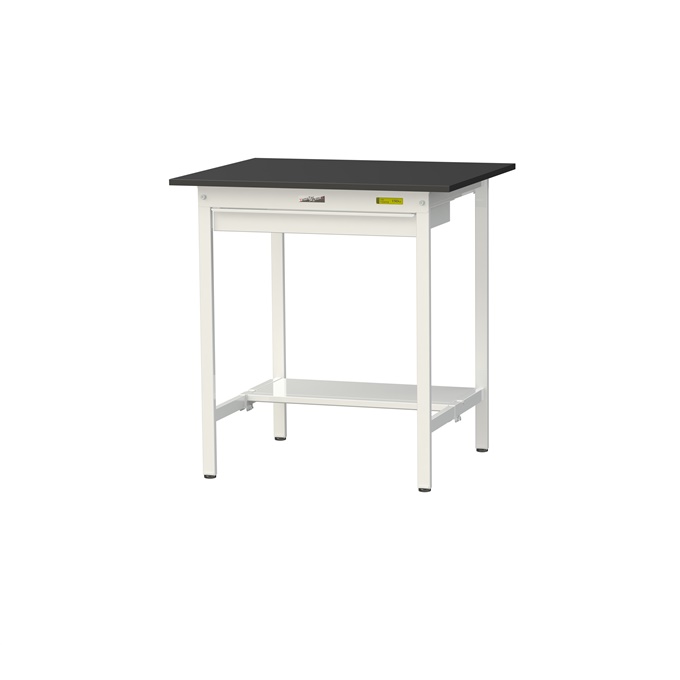 【直送品】 山金工業 実験台 耐薬品ケミテクト天板 ワイド引出し付 H950 SLKH-975WT-BKW 【大型】