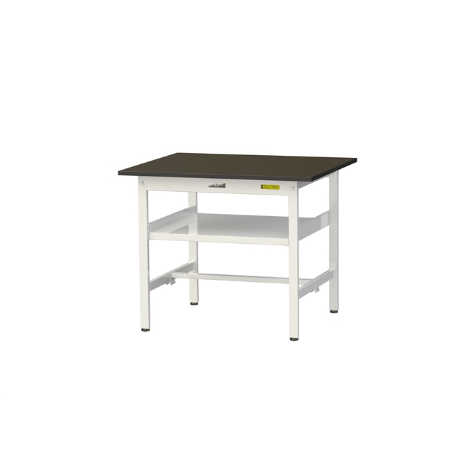 【直送品】 山金工業 実験台 指紋レスメラミン天板 中間棚板付 H740 SLM-975F-BRW 【大型】