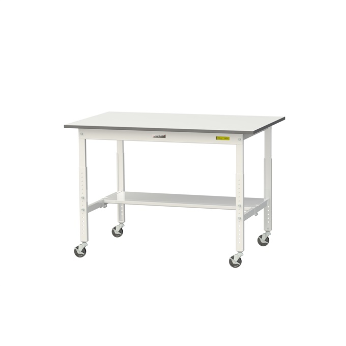 【直送品】 山金工業 ワークテーブル SUPAC-1275T-WW (半面棚板付) 【大型】