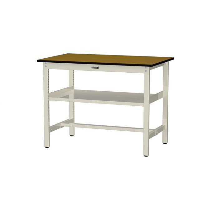 【直送品】 山金工業 ワークテーブル 固定式 中間棚付 SWPH-1275S2-MI 【大型】