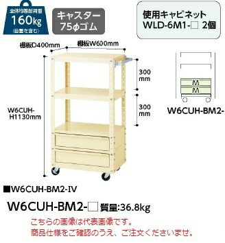 【直送品】 山金工業 スペシャルワゴン W6CUH-BM2-G 【大型】
