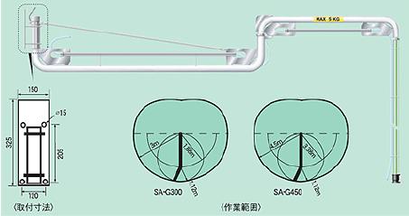 【直送品】 ヤマダ スイングアーム SA G300 (V181020) 【大型】 :ymda v181020:部品屋さん