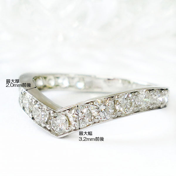 お値下げpt900ダイヤモンドハーフエタニティリング Pt900 エタニティ リング ダイヤモンド 1.00ct ハーフエタニティ