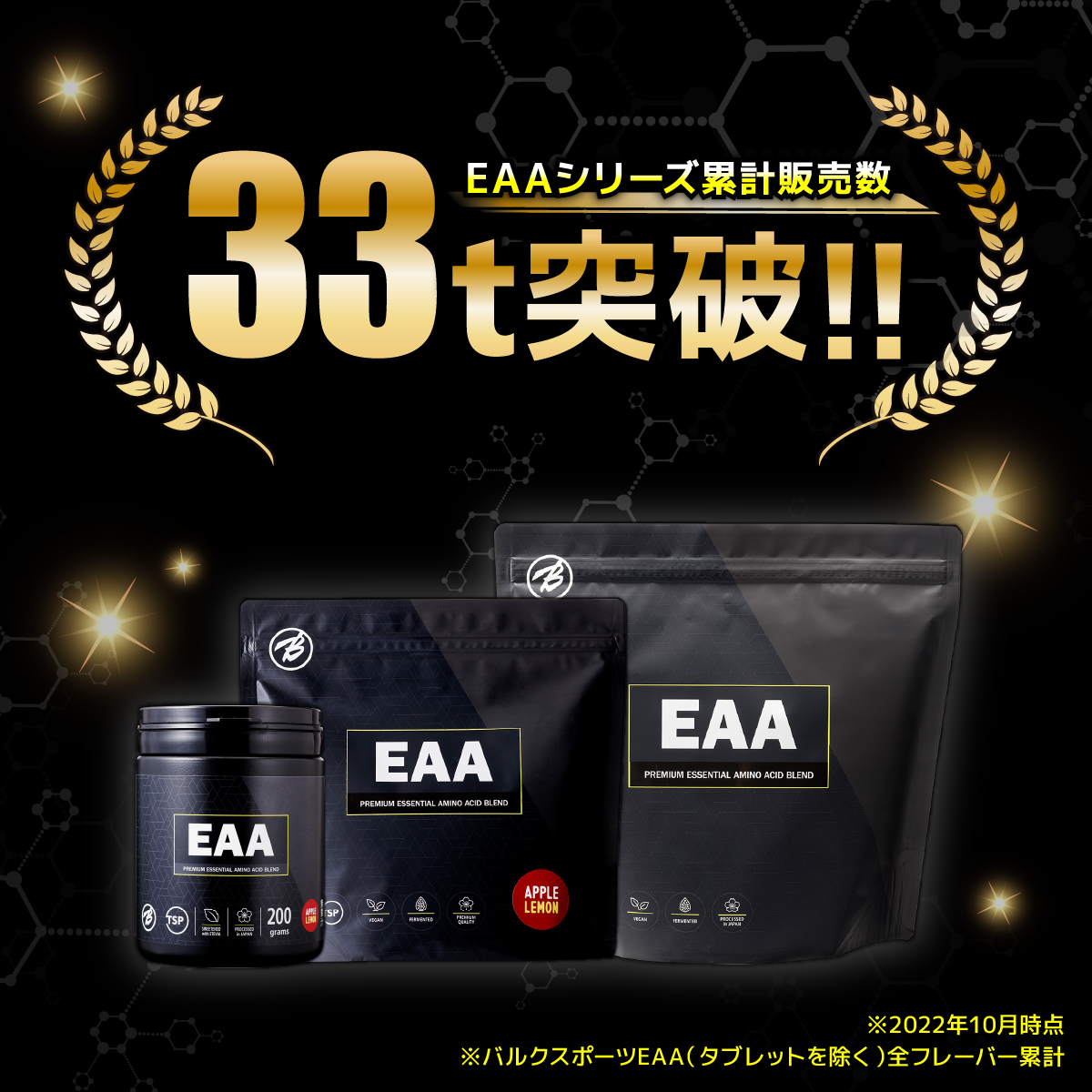 EAAシリーズは累計販売33トン突破！