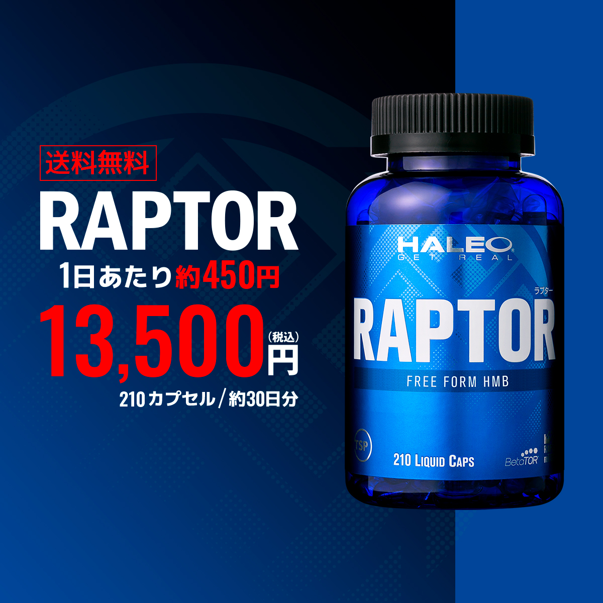 ラプター 210カプセル 13,500円
