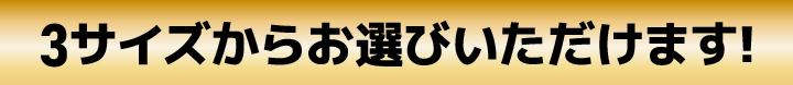 3サイズからお選びいただけます