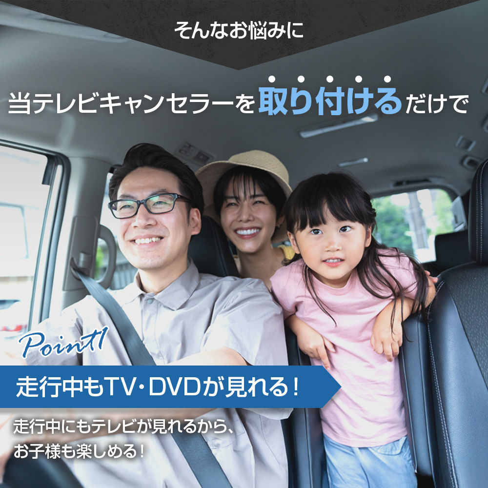 テレビキャンセラー 三菱 メーカーオプションナビ専用 デリカD:5 CV2W