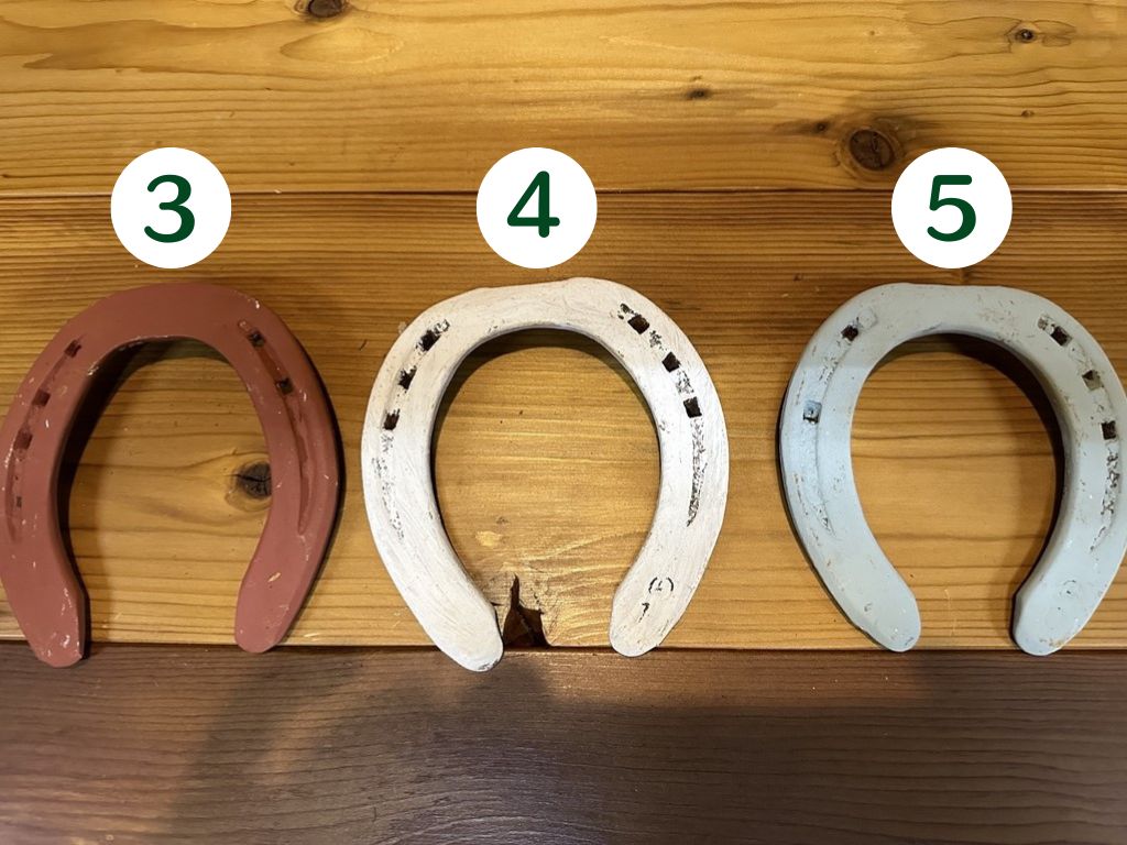メムロボブサップ号 馬の蹄鉄 無塗装/カラー塗装 全5種類 No.3 蹄鉄