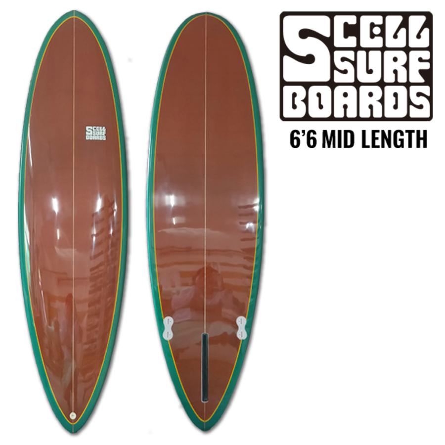 適切な価格 BULLS-SURF送料無料 SCELL セル サーフィン サーフボード ファンボード 6'8 ブルー 青トライフィン フィン付 FCS  ニットケース付 初心者 ビギナー