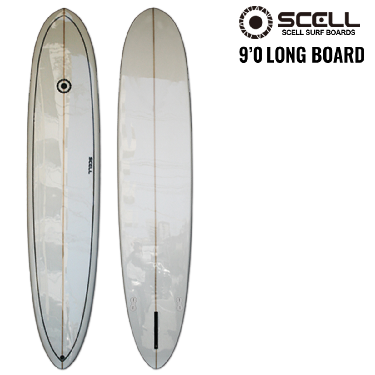 送料無料 SCELL セル サーフィン サーフボード ロングボード 9'0 ホワイト 白 WHITE ボックス スタビ フィン付 FCS 初心者  ビギナー :lg90-wh:BULLS-SURF - 通販 - Yahoo!ショッピング
