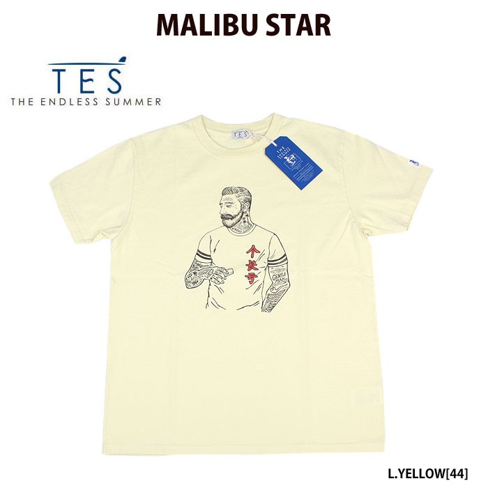The Endless Summer エンドレスサマー 9574308 MALIBU STAR-T Tシャツ TES テス カリフォルニア サーフ マリブスター ポイントアップ｜bumpstore｜03