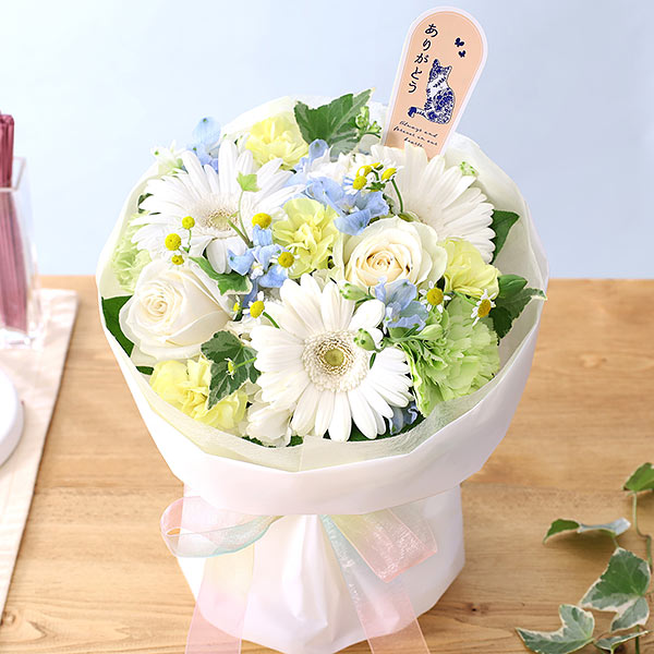 ちびねこページ 仏花 お供え花アレンジ 造花 猫 お供え 花」の人気商品