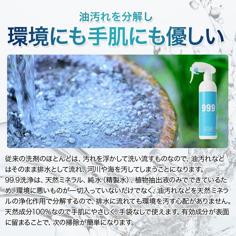 除菌洗浄スプレー 350ml 天然成分100％ 無臭 天然ミネラル成分で安心！ ニオイの元を分解・消臭・除菌だから匂い戻りなし！  :999-2:紀州ふみこ農園 - 通販 - Yahoo!ショッピング